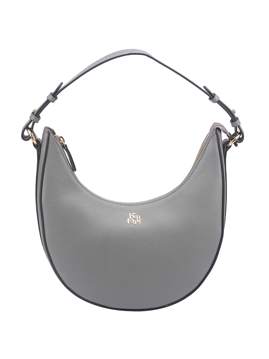 Женская сумка Dr. Koffer из натуральной кожи серая