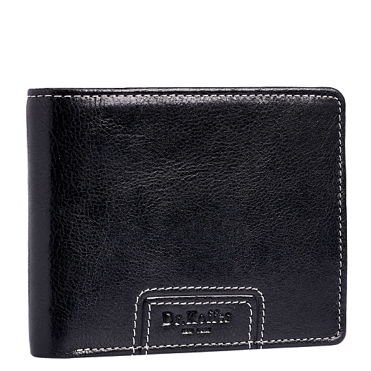 Портмоне Dr.Koffer из натуральной кожи черное