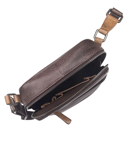 Сумка через плечо Dr. Koffer из натуральной кожи коричневая