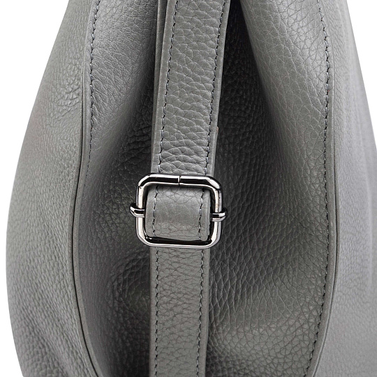 Женская сумка Dr.Koffer из натуральной кожи серая