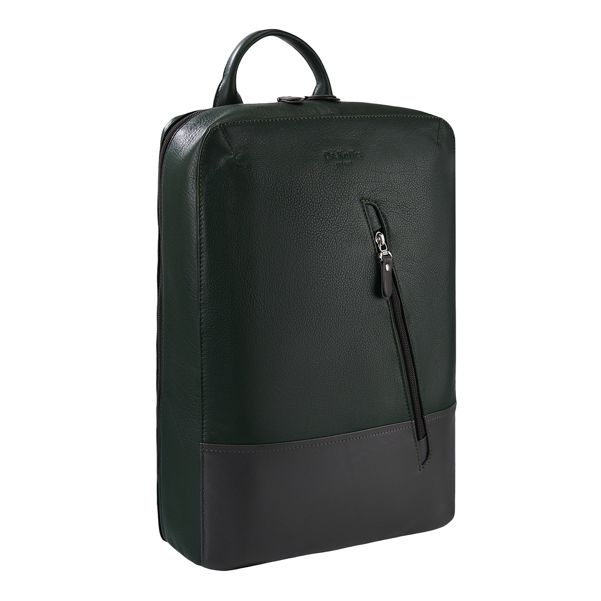 Рюкзак Dr.Koffer из натуральной кожи зеленый