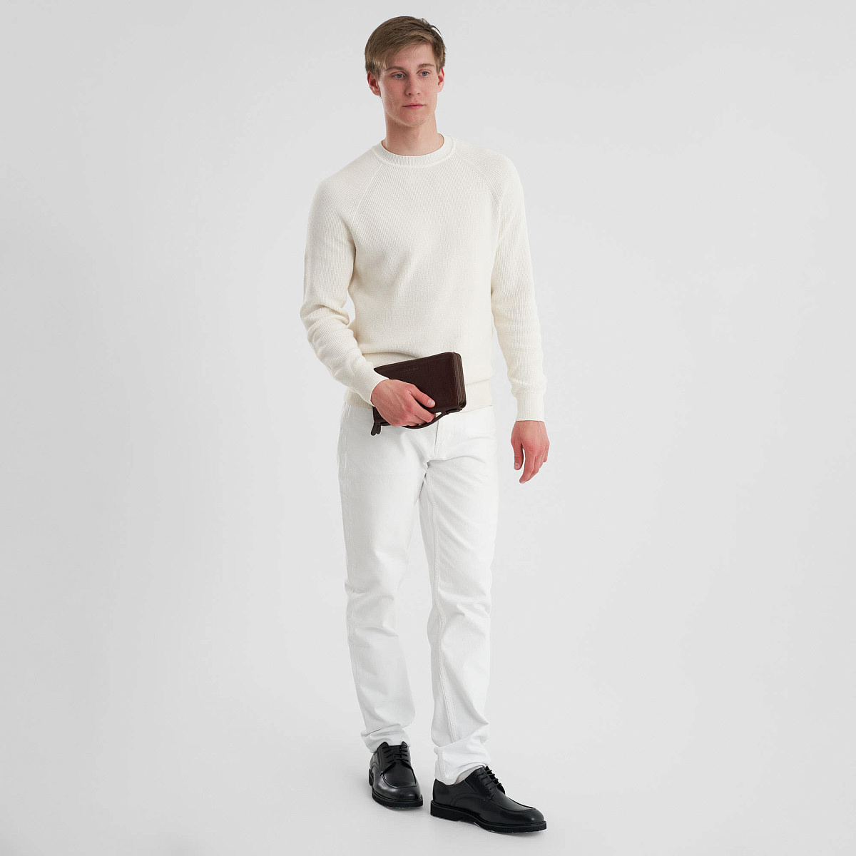 Портмоне Dr.Koffer из натуральной кожи коричневое