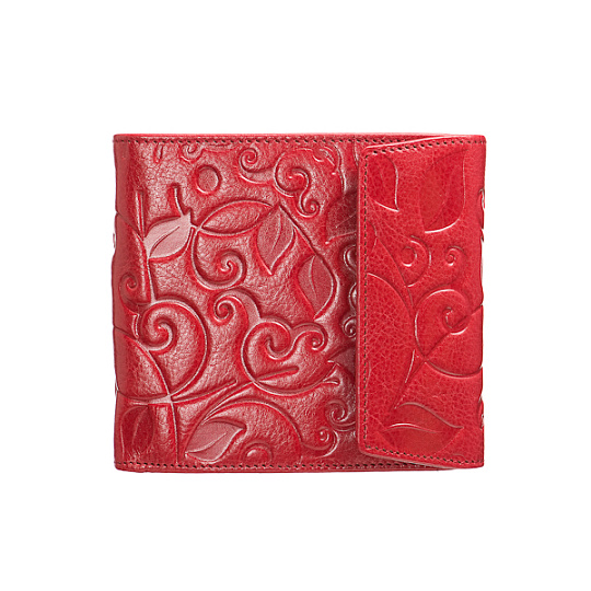 Портмоне Dr.Koffer из натуральной кожи красное