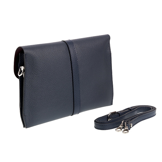 Женская сумка Dr. Koffer из натуральной кожи синяя