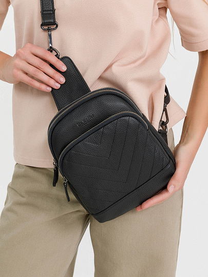 Рюкзак Dr.Koffer из натуральной кожи черный