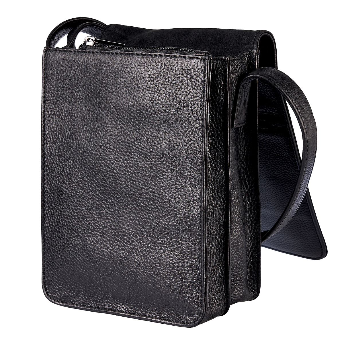 Сумка через плечо Dr.Koffer из натуральной кожи черная