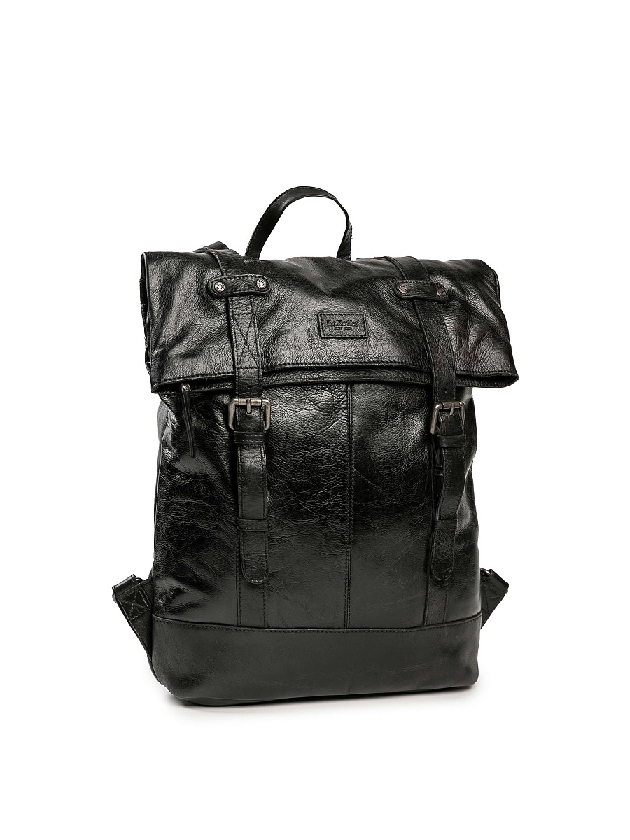 Рюкзак Dr.Koffer из натуральной кожи черный