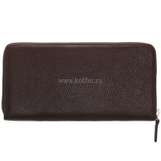 Портмоне Dr.Koffer из натуральной кожи коричневое