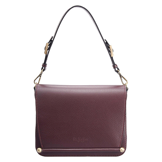 Женская сумка Dr. Koffer из натуральной кожи бордовая