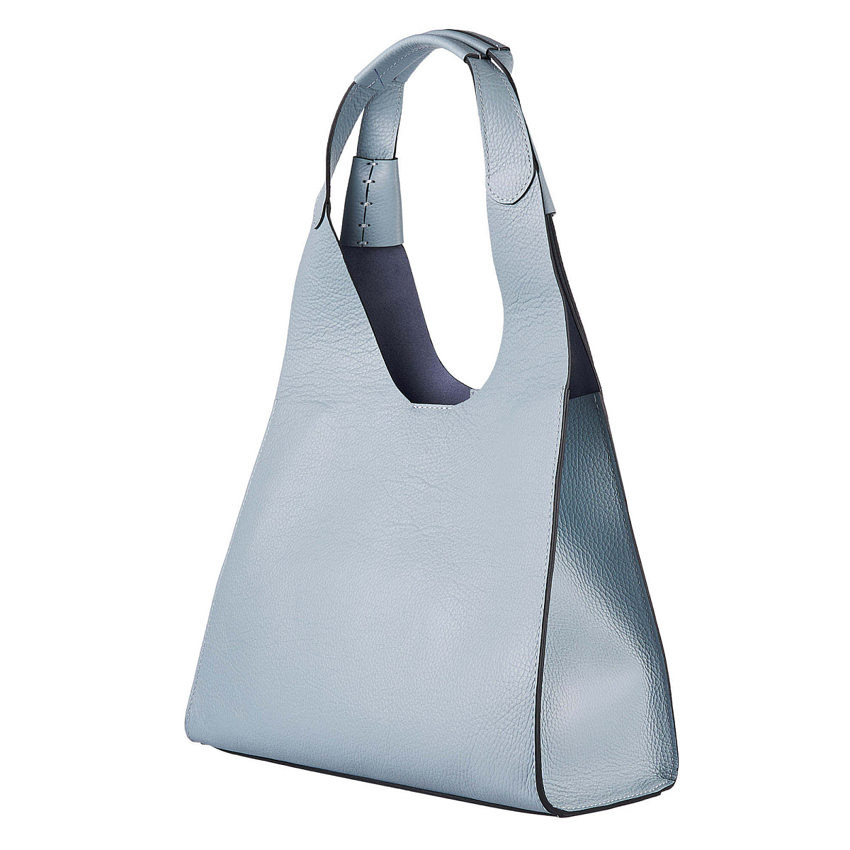 Женская сумка Dr. Koffer из натуральной кожи голубая