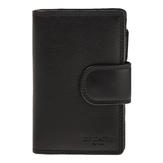 Портмоне Dr.Koffer из натуральной кожи черное
