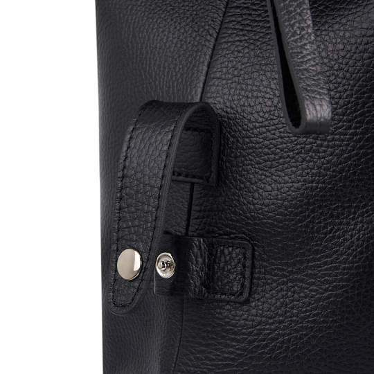 Сумка дорожная Dr.Koffer из натуральной кожи черная