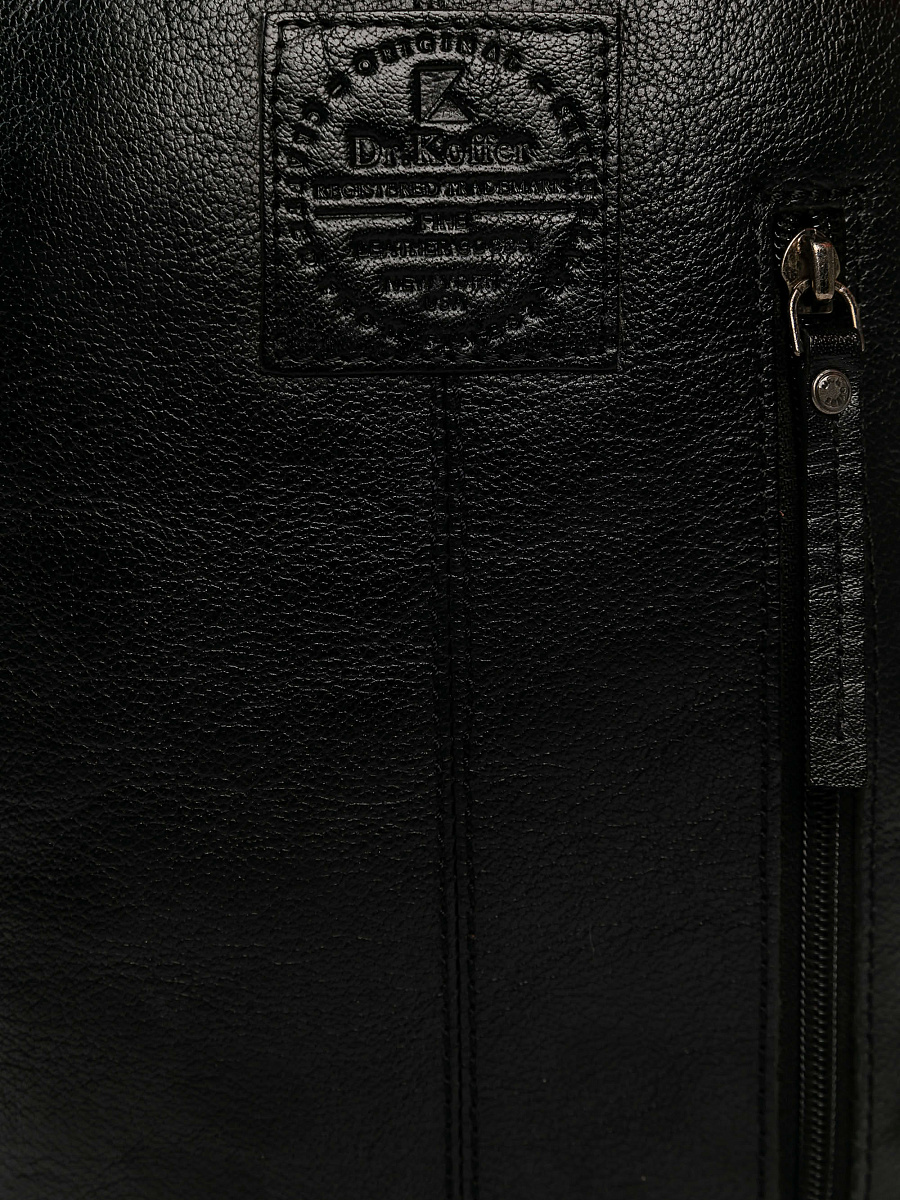Рюкзак Dr.Koffer из натуральной кожи черный