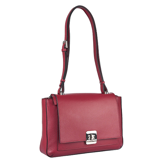Женская сумка Dr. Koffer из натуральной кожи красная