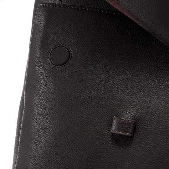 Рюкзак Dr.Koffer из натуральной кожи темно-коричневый