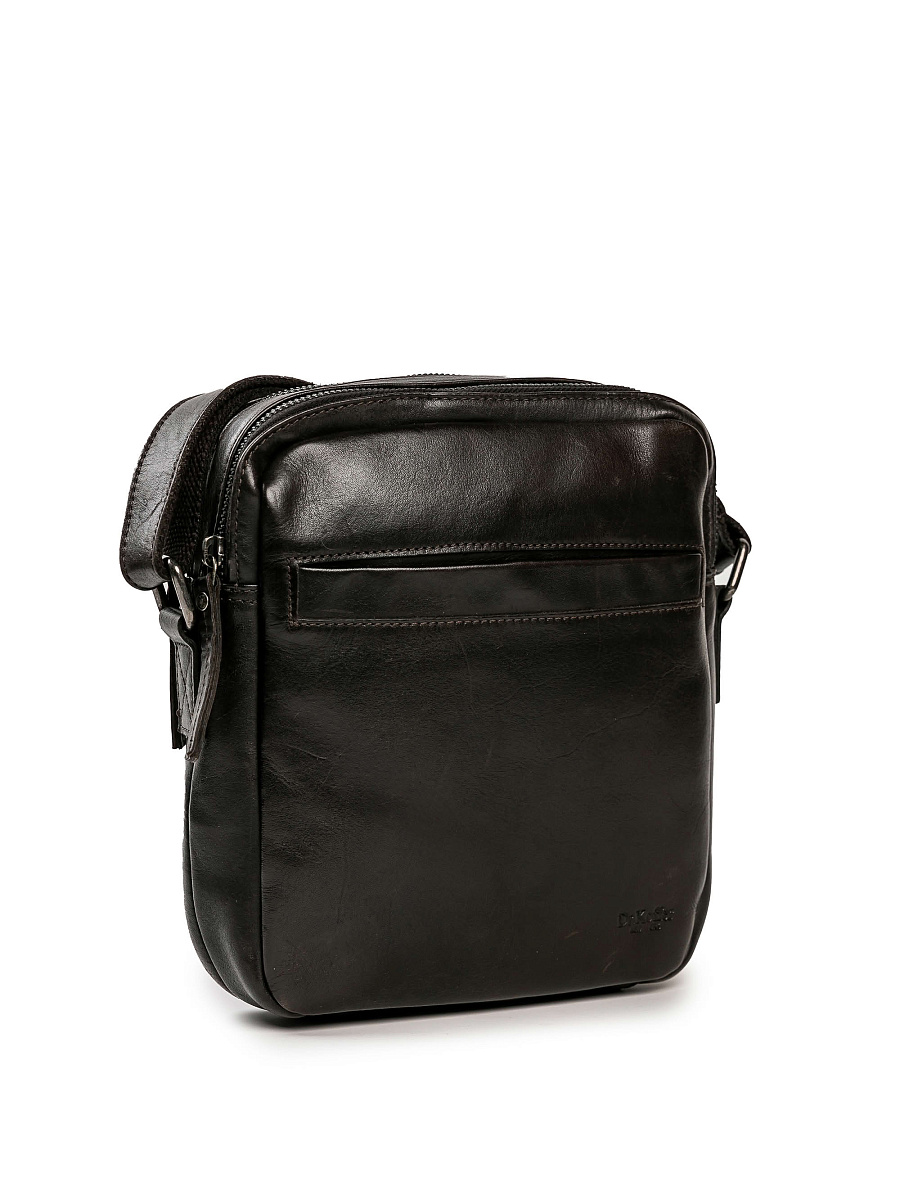 Сумка через плечо Dr.Koffer из натуральной кожи коричневая