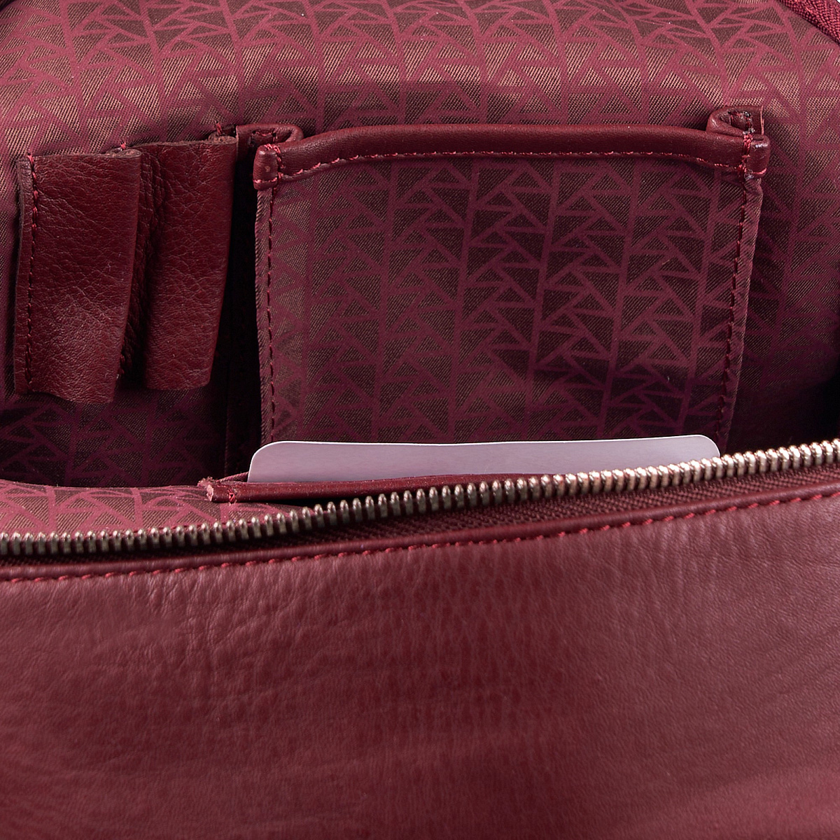 Рюкзак Dr.Koffer из натуральной кожи бордовый