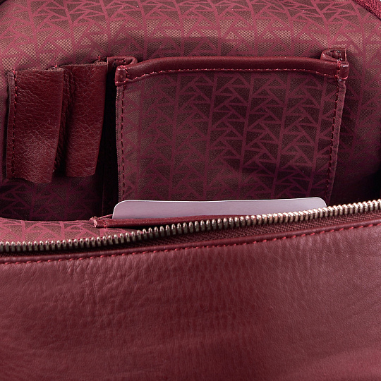 Рюкзак Dr.Koffer из натуральной кожи бордовый