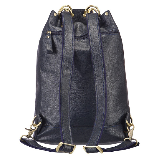 Рюкзак Dr.Koffer из натуральной кожи синий