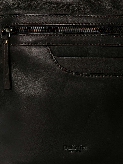 Сумка через плечо Dr.Koffer из натуральной кожи коричневая