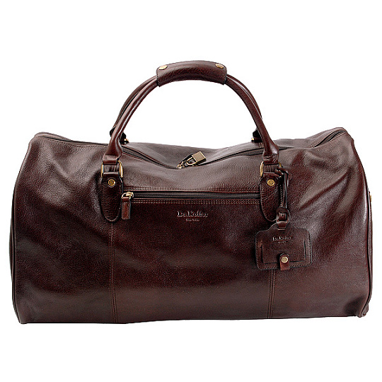 Темно-коричневая дорожная сумка из натуральной кожи Dr.Koffer B242081-02-09