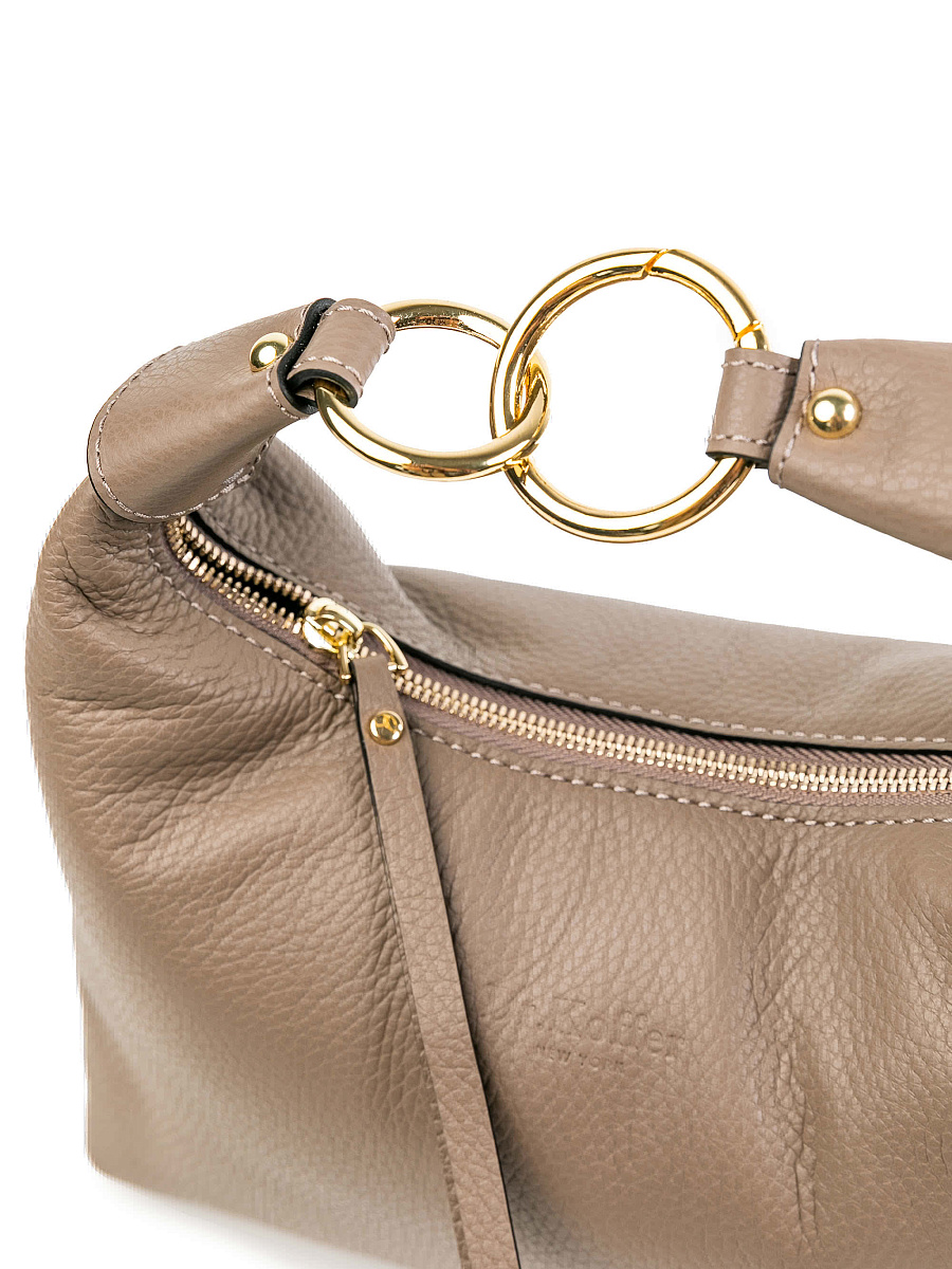 Женская сумка Dr.Koffer из натуральной кожи светло-бежевая