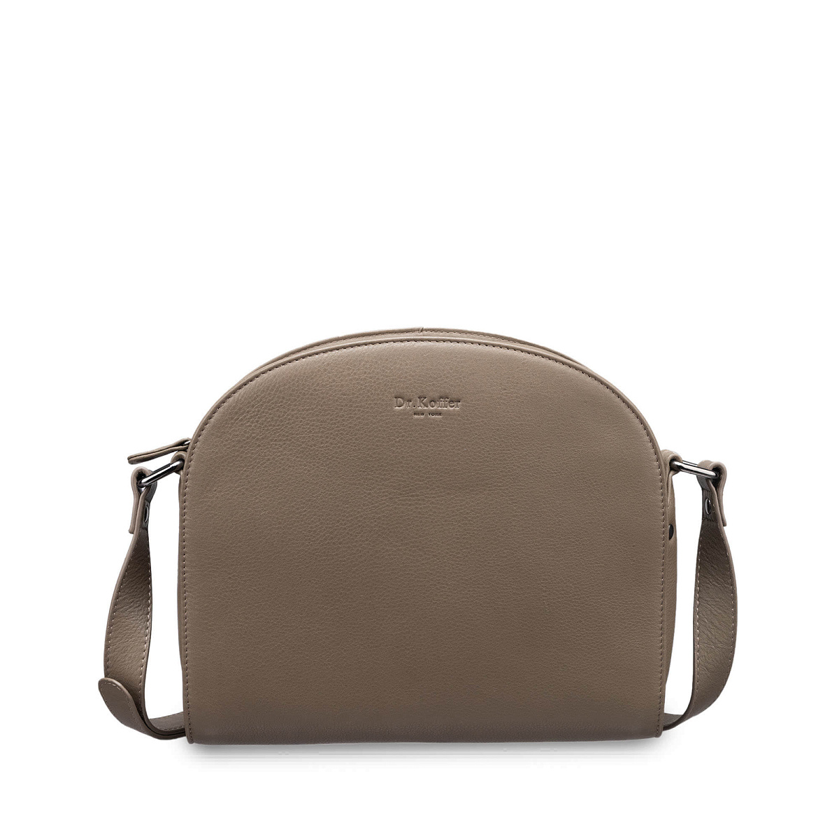 Женская сумка Dr.Koffer из натуральной кожи бежевая