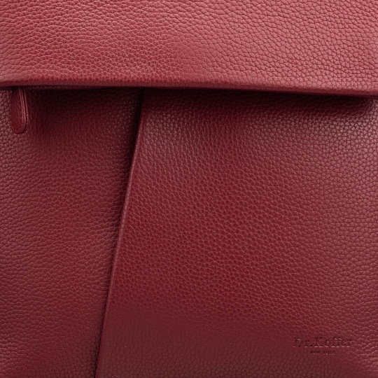 Рюкзак Dr.Koffer из натуральной кожи бордовый