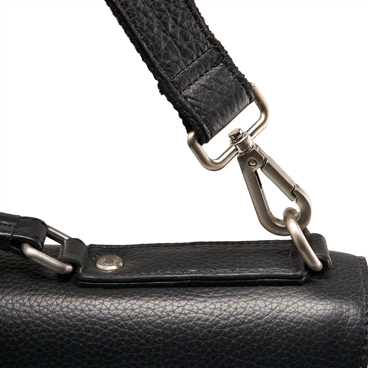 Портфель Dr.Koffer из натуральной кожи черный