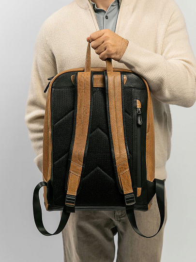 Рюкзак Dr.Koffer из натуральной кожи синий