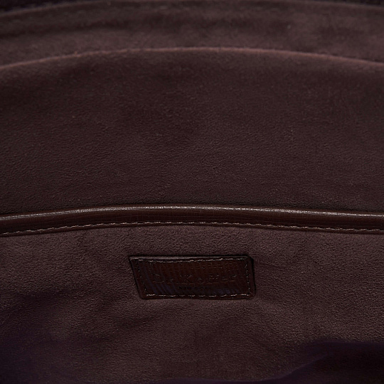 Деловая сумка Dr.Koffer из натуральной кожи темно-коричневая