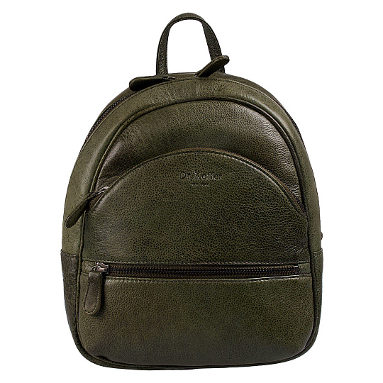 Рюкзак Dr.Koffer из натуральной кожи зеленый