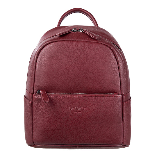 Рюкзак Dr.Koffer из натуральной кожи бордовый
