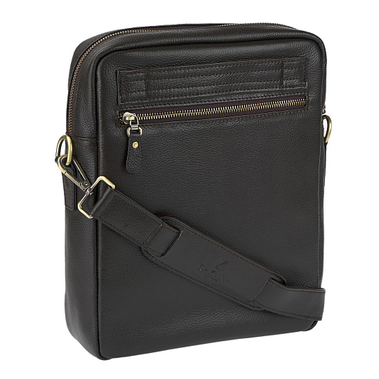 Сумка через плечо Dr.Koffer из натуральной кожи коричневая