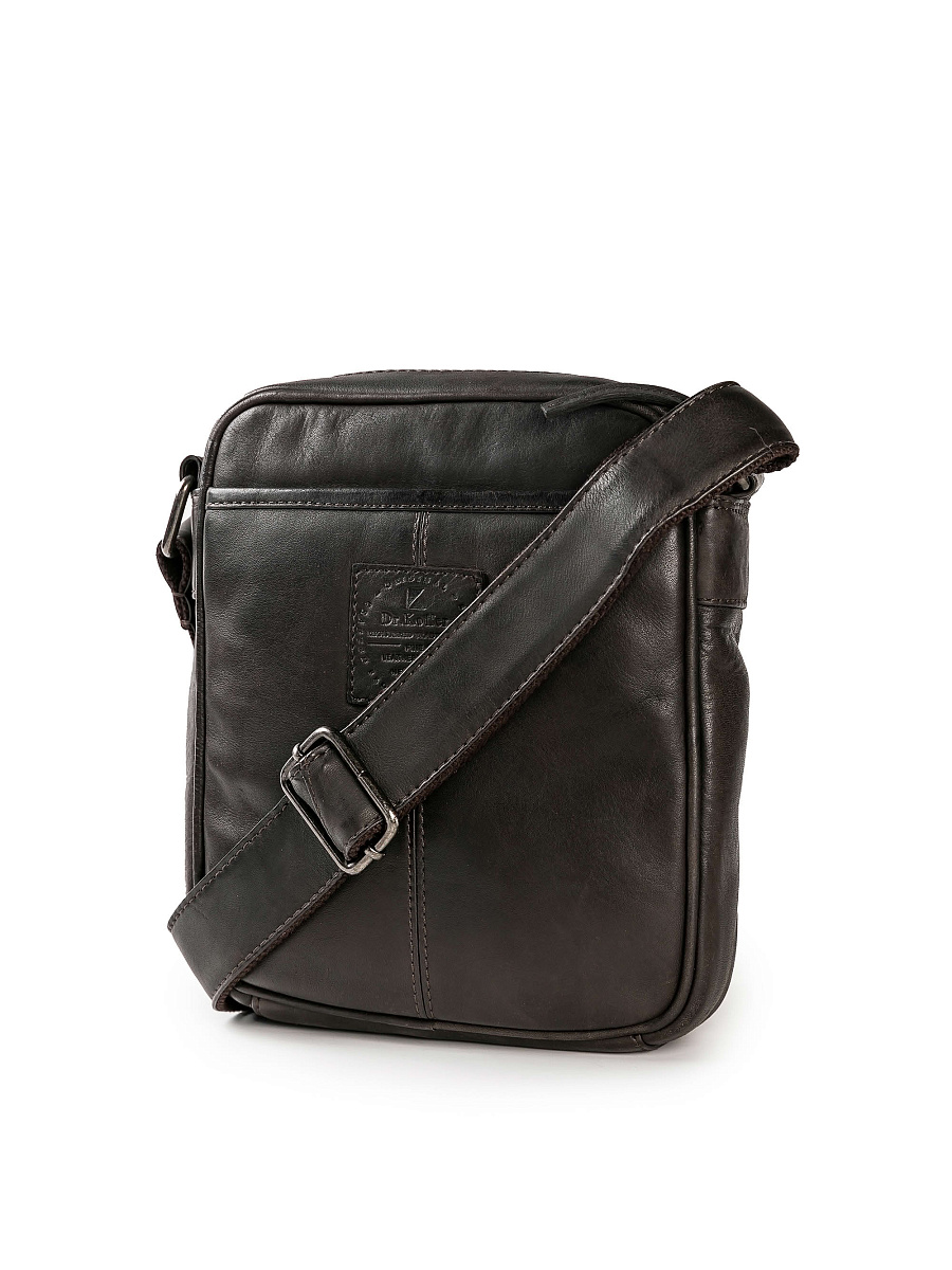 Сумка через плечо Dr.Koffer из натуральной кожи коричневая