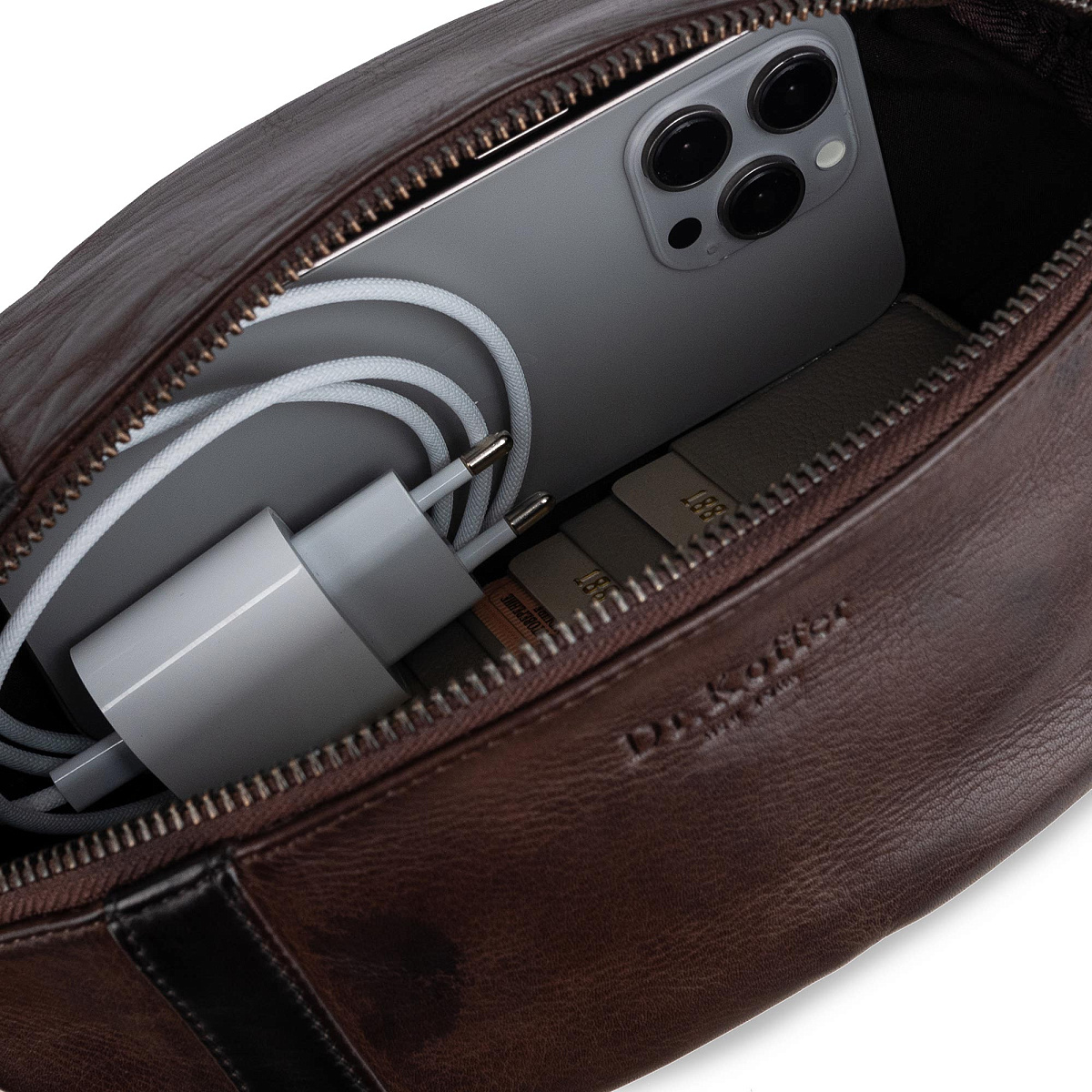 Несессер Dr.Koffer из натуральной кожи коричневый