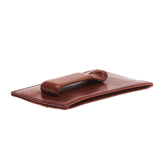 Визитница Dr.Koffer из натуральной кожи светло-коричневая