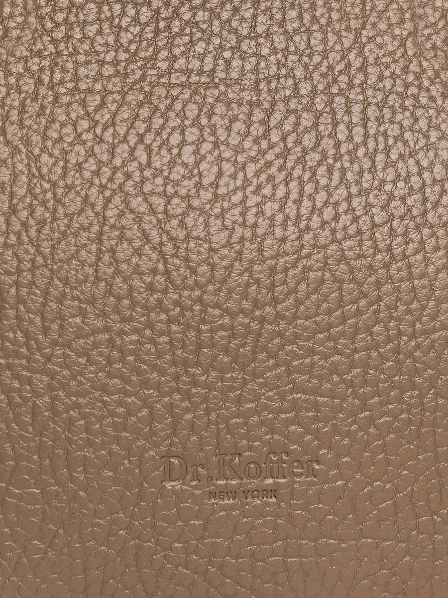 Женская сумка Dr. Koffer из натуральной кожи коричневая