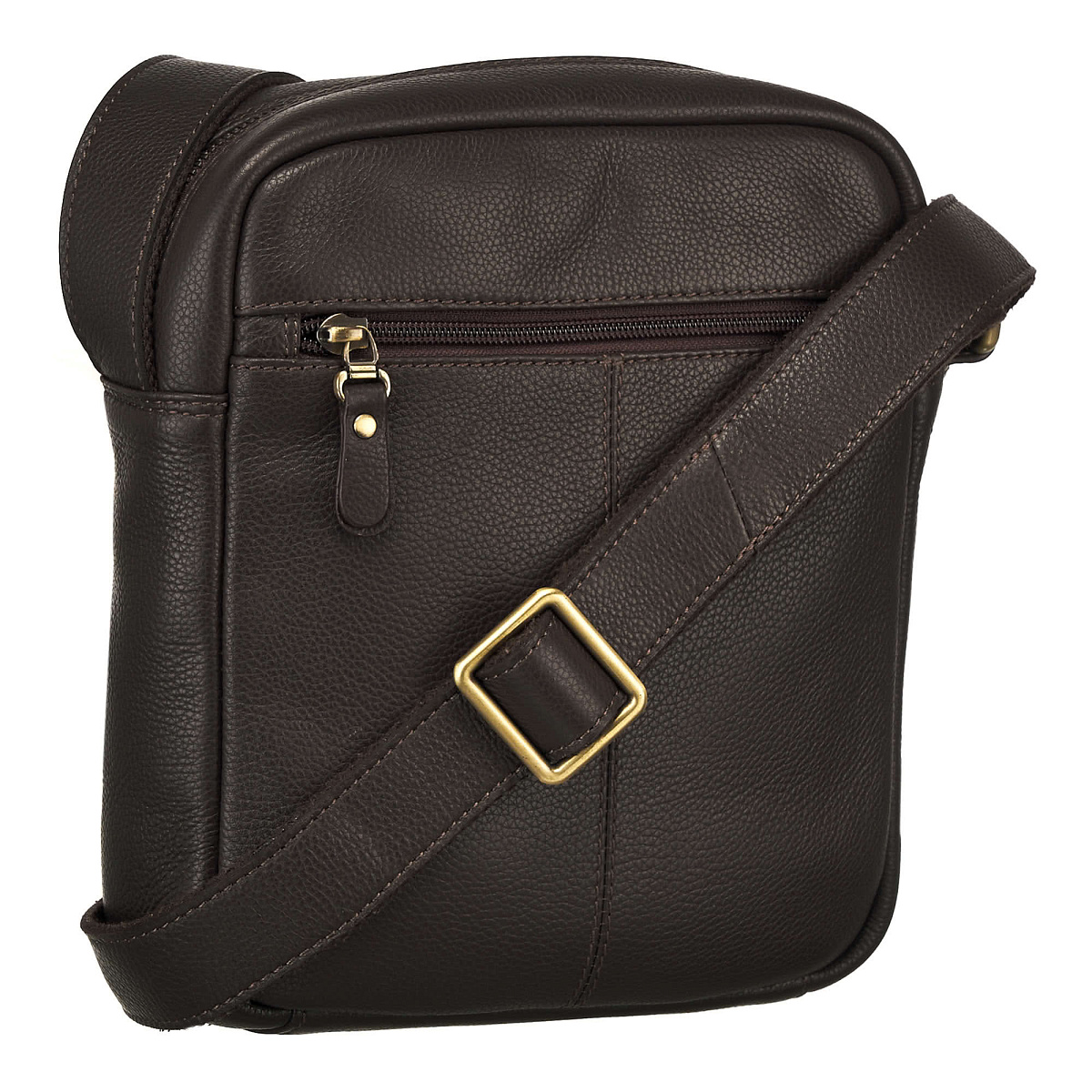 Сумка через плечо Dr.Koffer из натуральной кожи коричневая