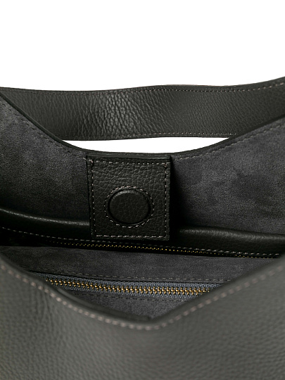 Женская сумка Dr.Koffer из натуральной кожи серая