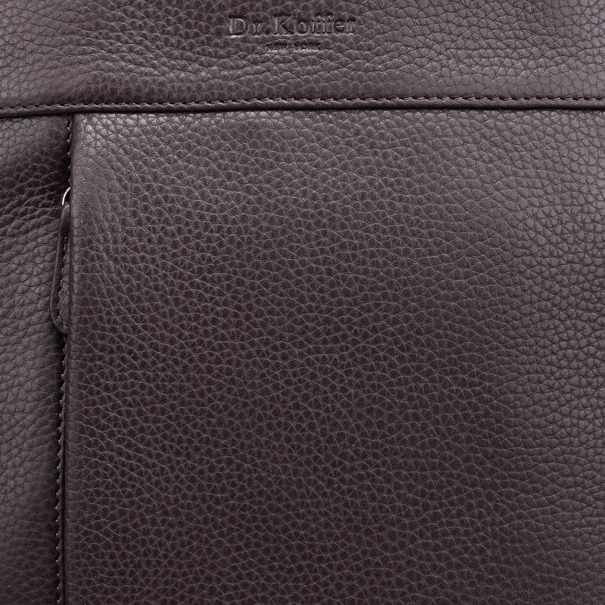 Рюкзак Dr.Koffer из натуральной кожи темно-коричневый