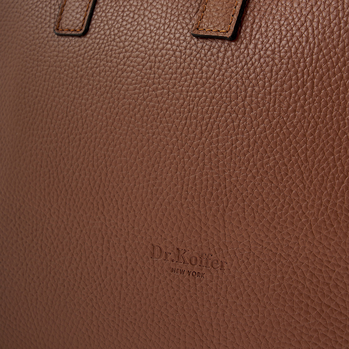 Женская сумка Dr. Koffer из натуральной кожи коричневая
