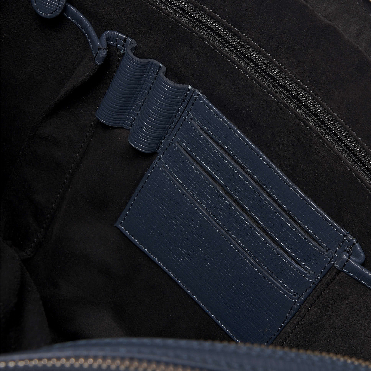 Деловая сумка Dr.Koffer из натуральной кожи синяя