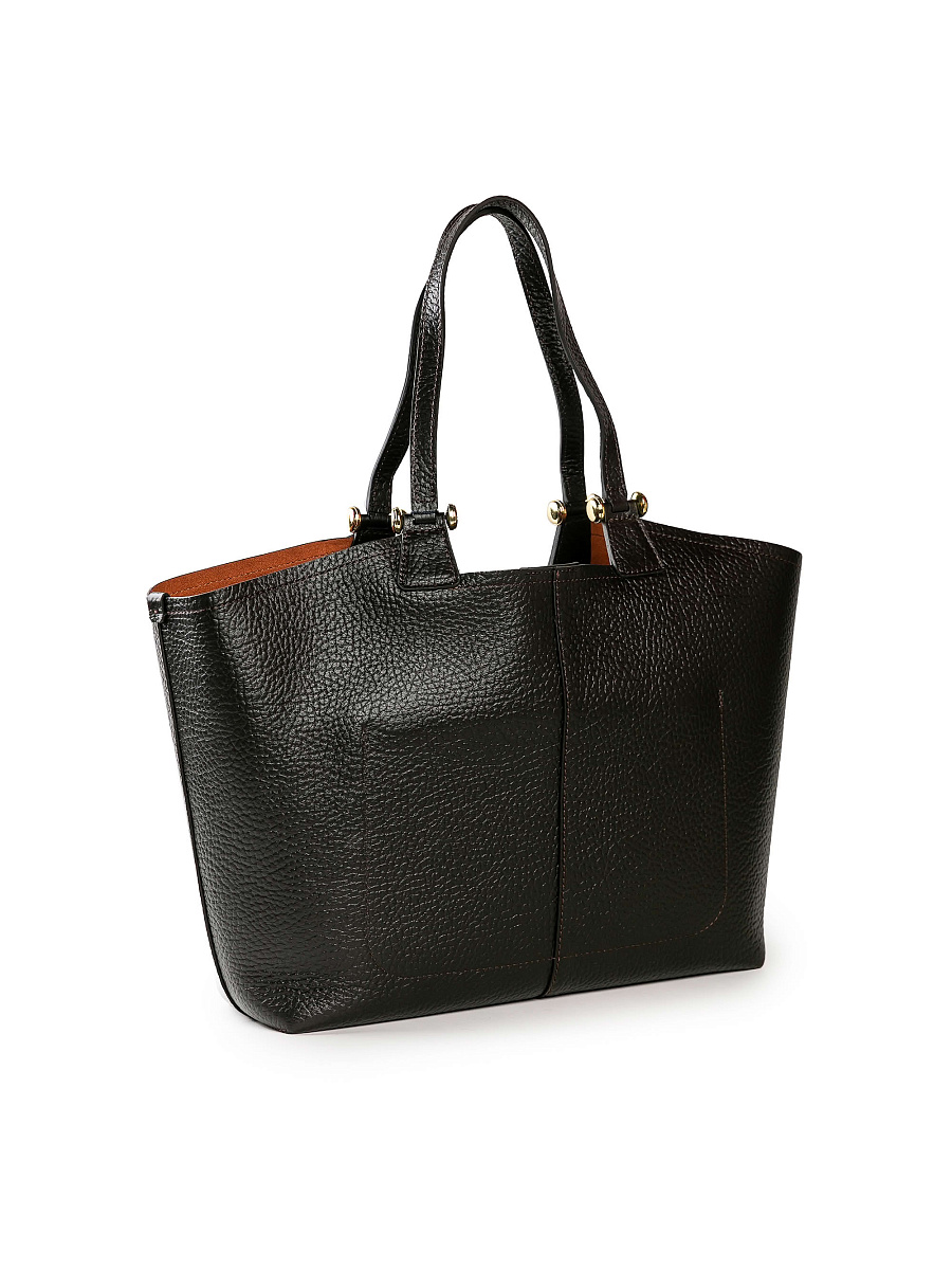 Женская сумка Dr. Koffer из натуральной кожи коричневая