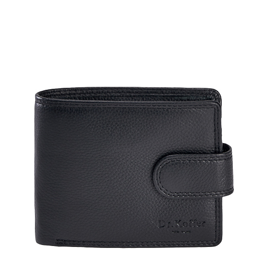 Портмоне Dr.Koffer из натуральной кожи черное