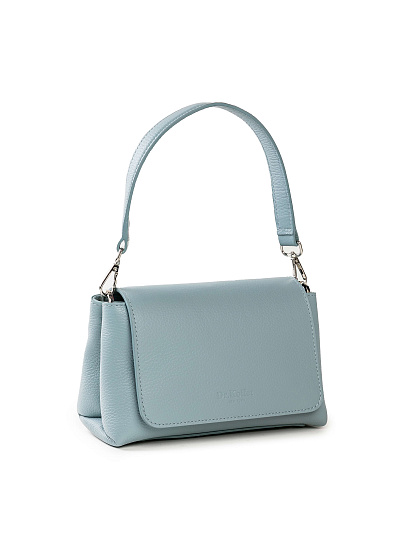 Женская сумка Dr. Koffer из натуральной кожи голубая