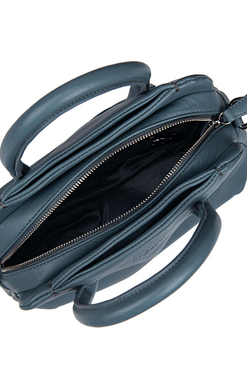 Женская сумка Dr.Koffer из натуральной кожи голубая