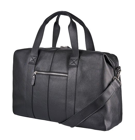 Сумка дорожная Dr.Koffer  из натуральной кожи черная