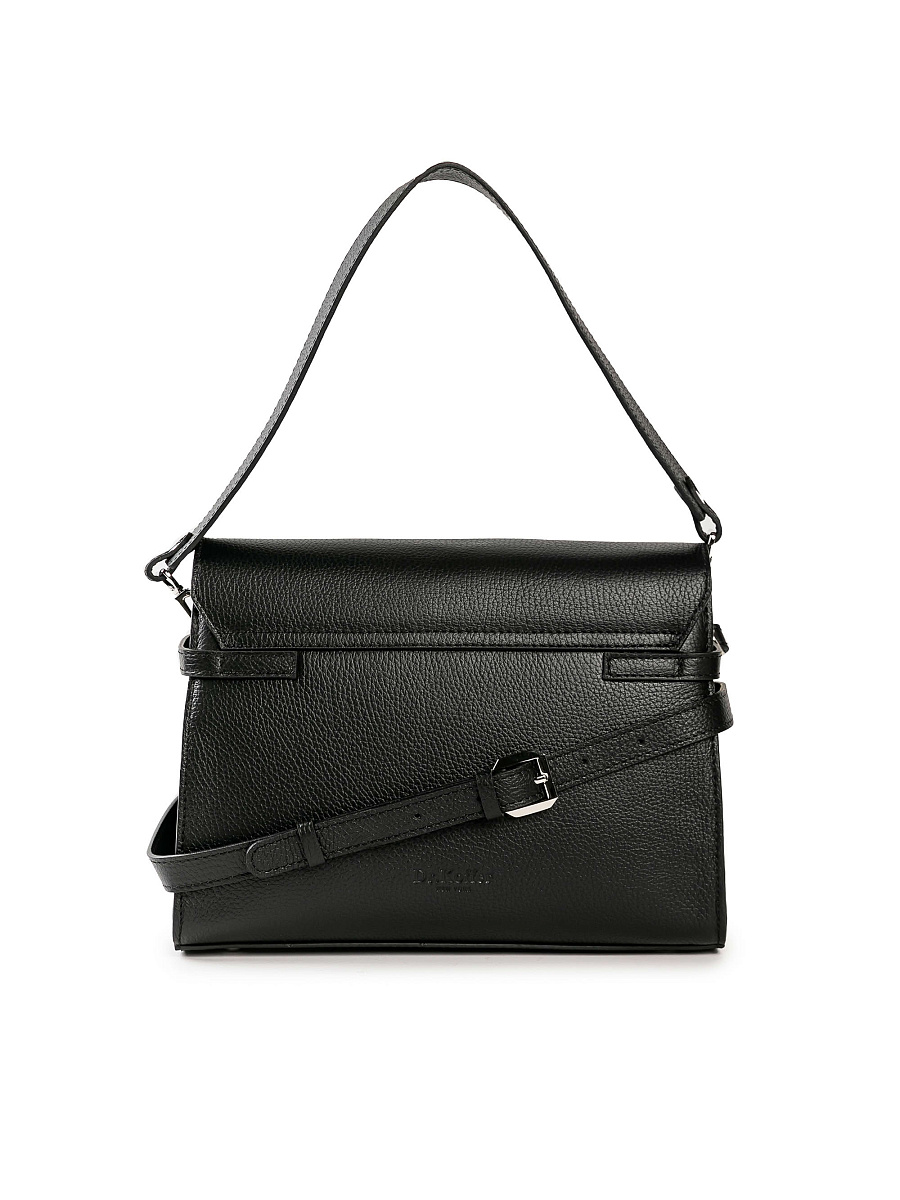 Женская сумка Dr. Koffer из натуральной кожи черная