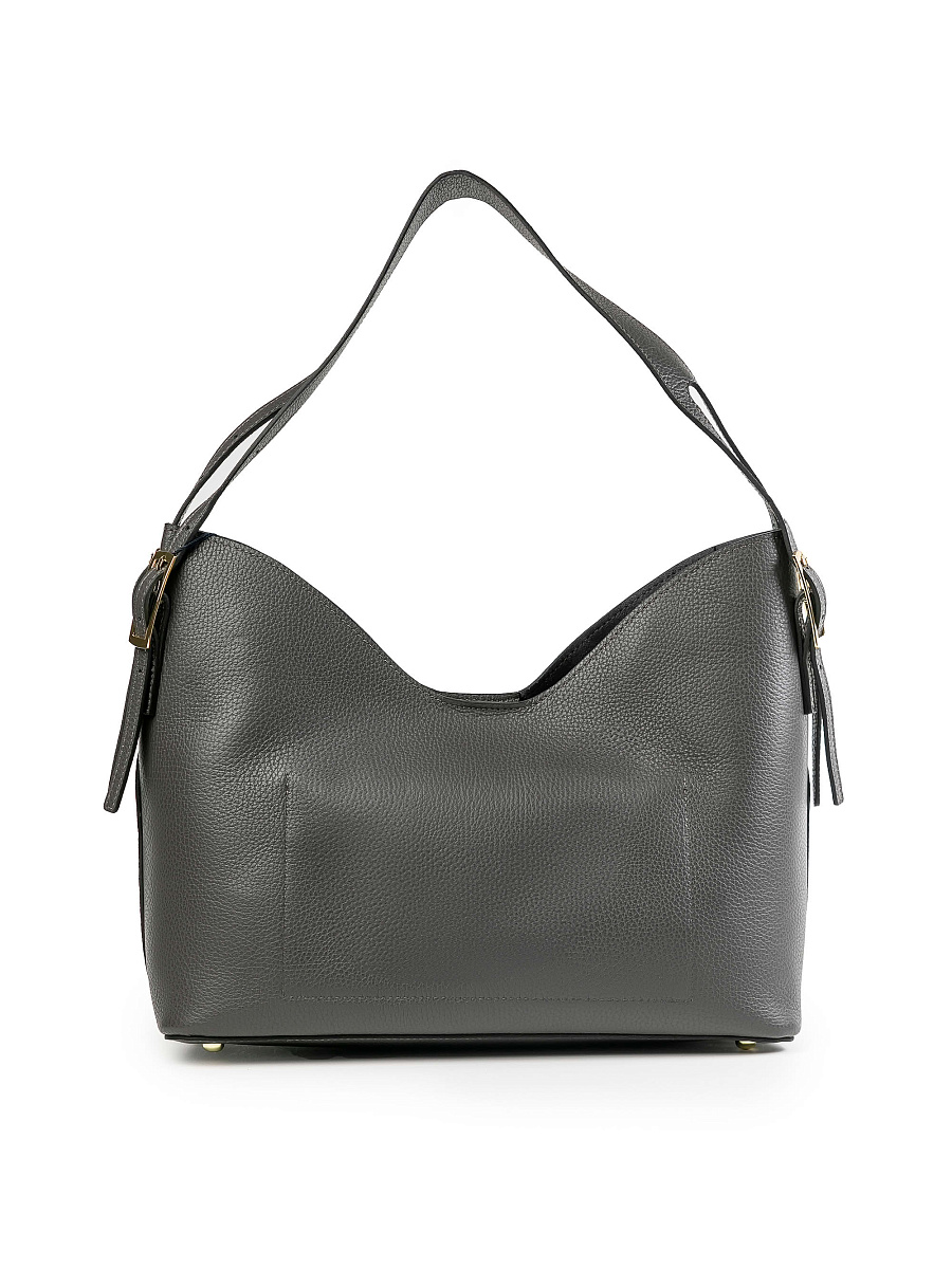 Женская сумка Dr.Koffer из натуральной кожи серая